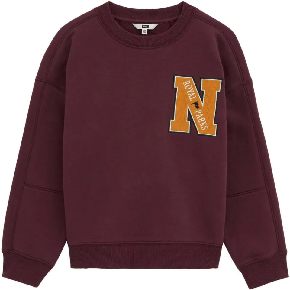WE Fashion sweater met tekstprint - donkerrood, foto 2