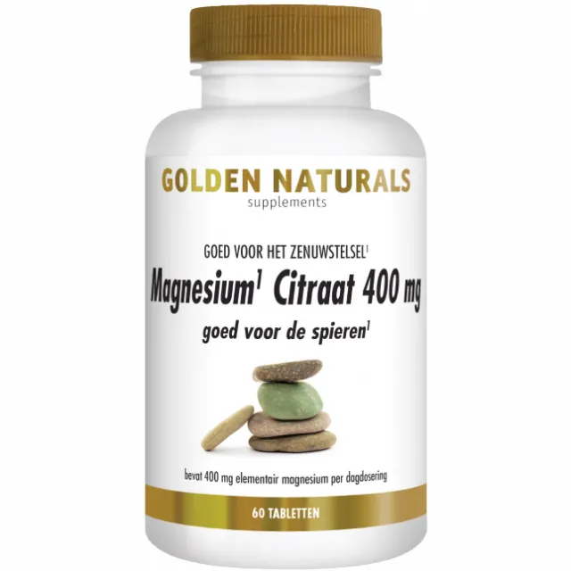 Golden Naturals Magnesium Citraat 400mg tabletten