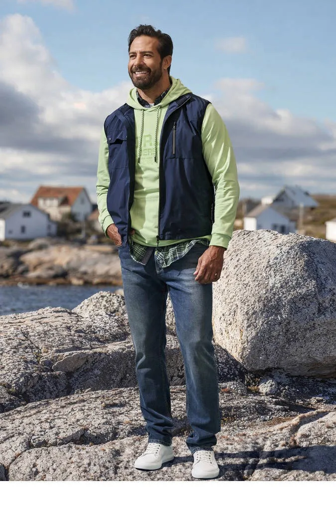 Jan Vanderstorm TJORM outdoor vest donkerblauw
