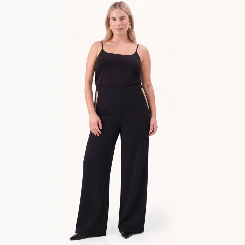 Yoek pantalon loose zwart