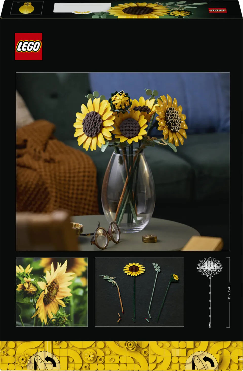 Lego Botanical Collection Boeket met Zonnebloemen Woondecoratie 11502, foto 6