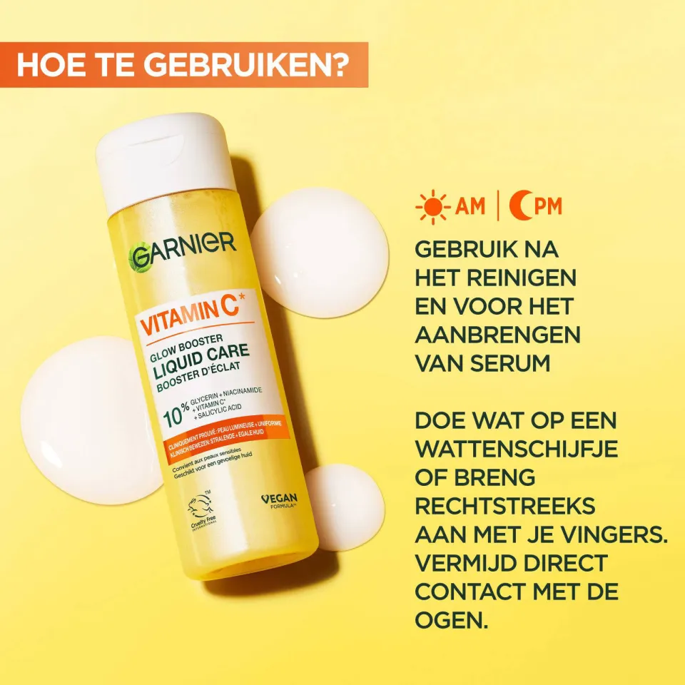 Garnier Skinactive Vitamine C* Glow Booster Liquid Care - 120ml, foto 3