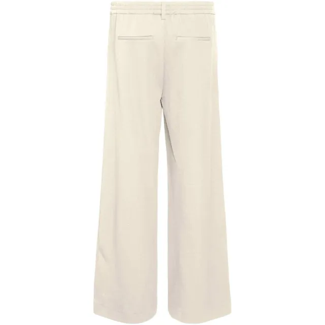 Object wide leg pantalon OBJLISA van polyester beige, foto 2
