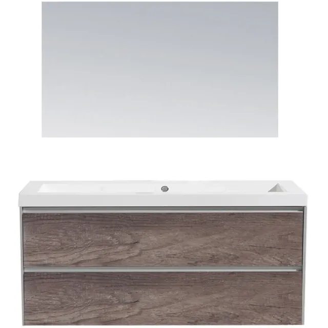 Sanilux PL 120 greeploos badkamermeubel Century Oak