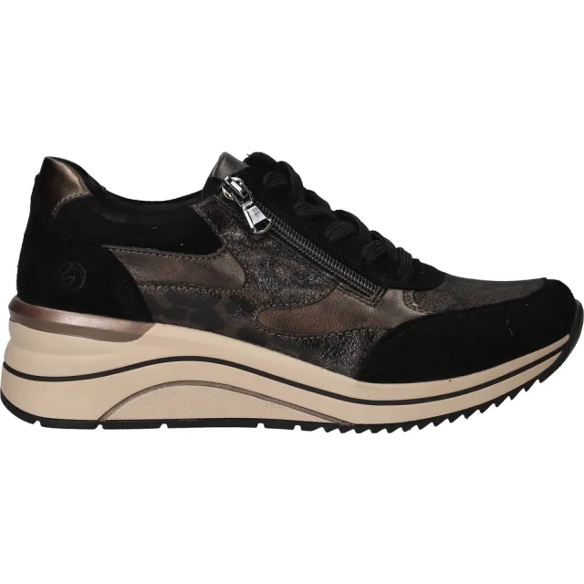 Remonte veterschoenen zwart