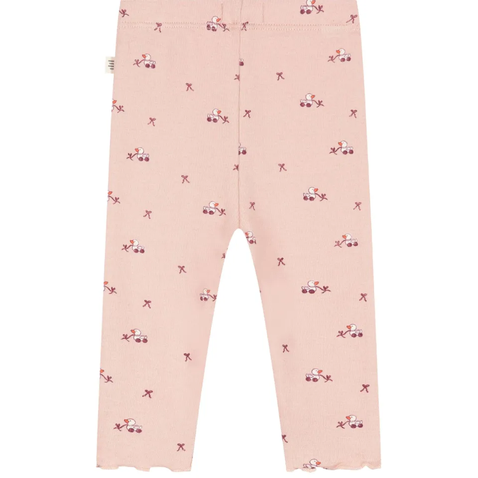A Tiny Story katoenen babybroek met print lichtroze, foto 4