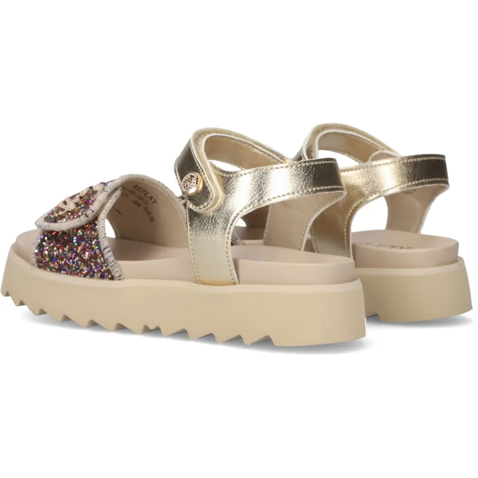 Replay Alicante 9 sandalen goudkleurig, foto 6