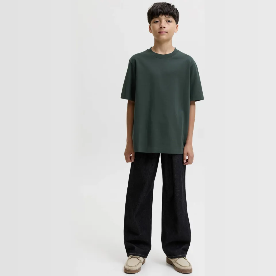 Jack & Jones junior oversized T-shirt donkergroen