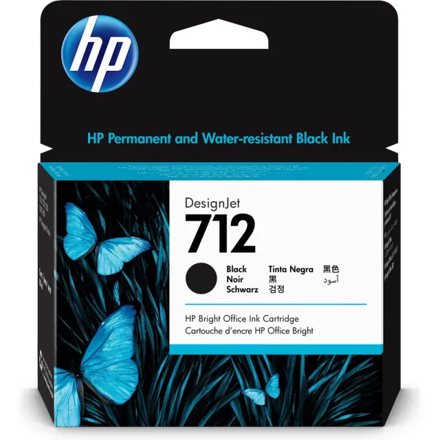 Hp 712 (3ED71A) Inktcartridge Zwart, foto 3