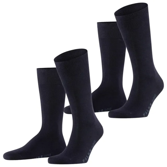 Falke Swing sokken 2-pack donker marine