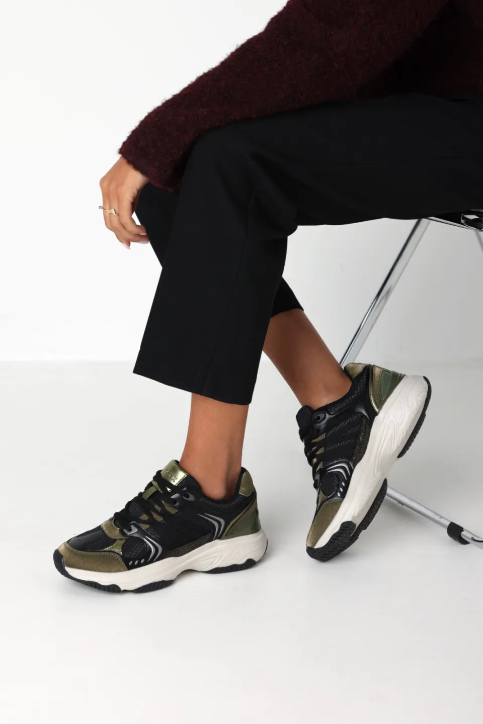 Mexx Vyella Pax sneakers - zwart/groen, foto 5