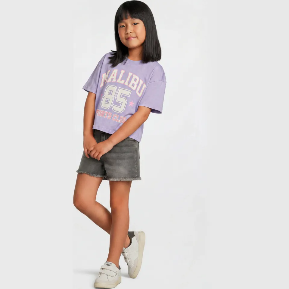 Anytime denim short grijs Grey denim