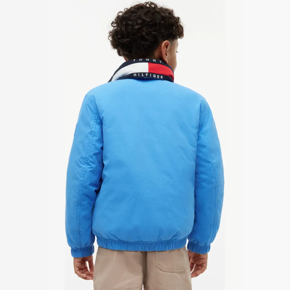 Tommy Hilfiger gewatteerde winterjas blauw, foto 4