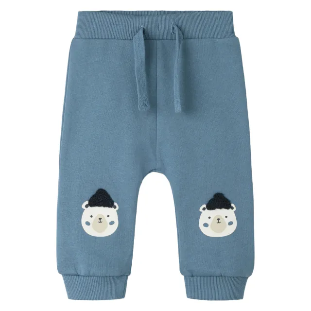 GUPPY BABY joggingbroek met print blauw