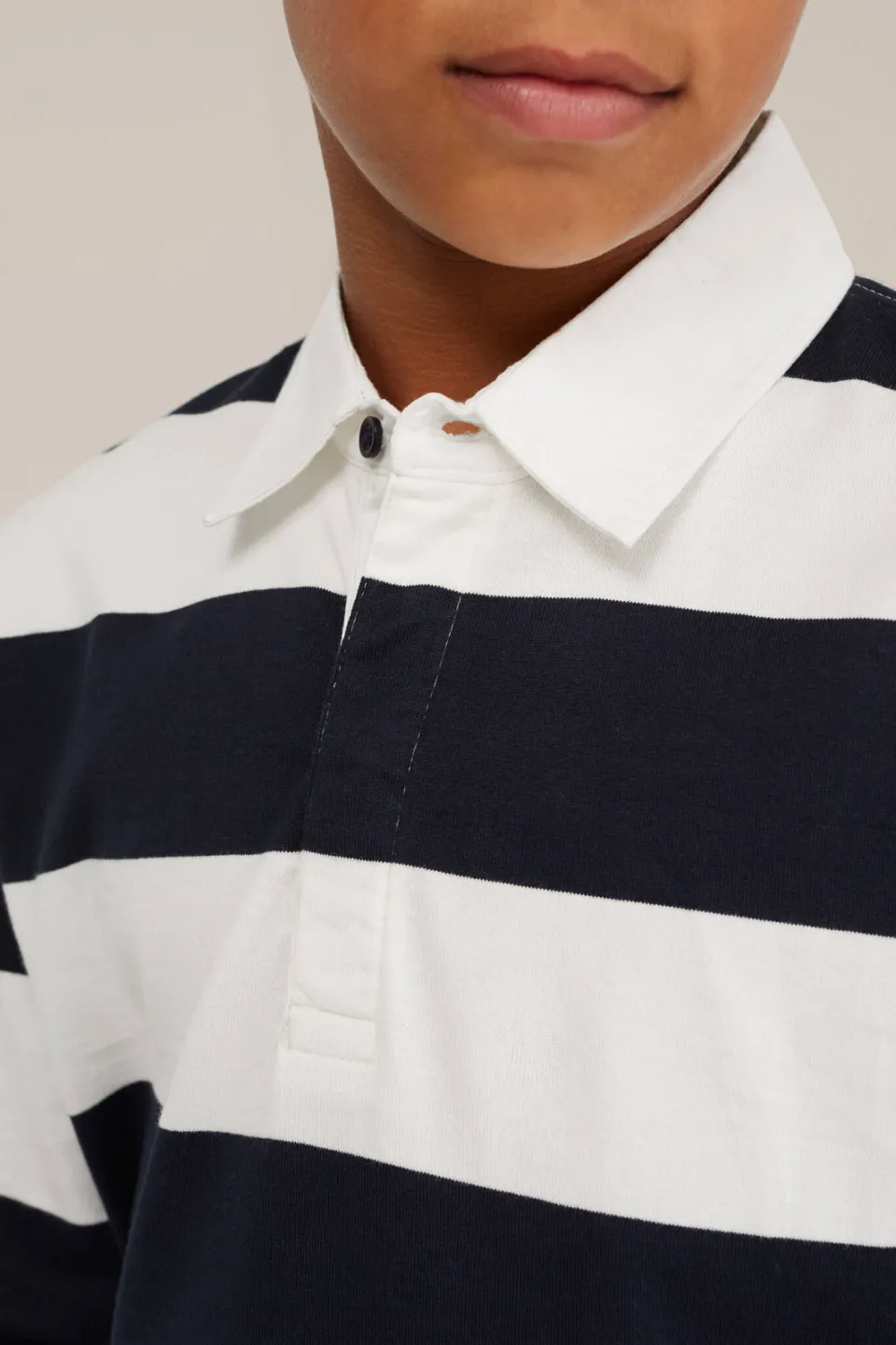WE Fashion gestreepte polo - donkerblauw, foto 6