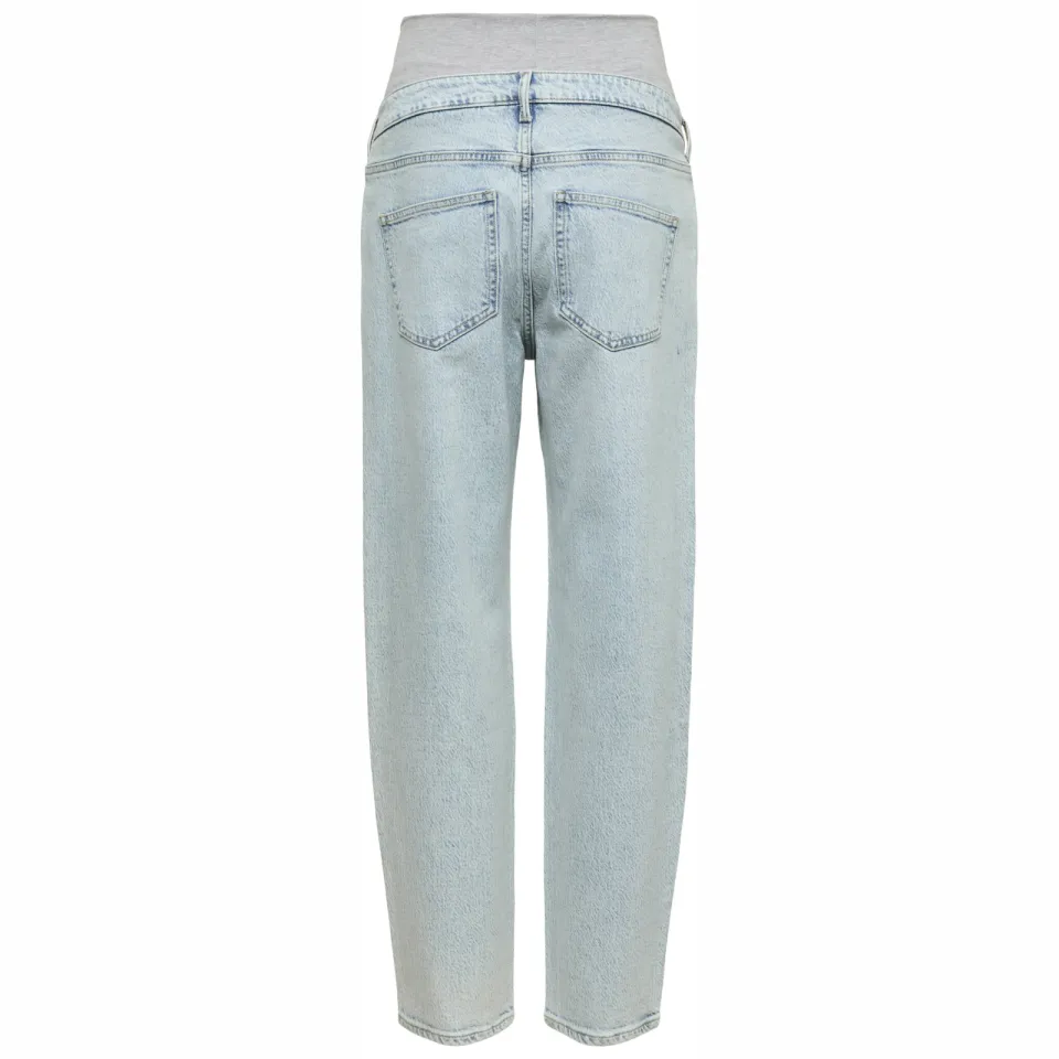 Vero Moda MATERNITY zwangerschaps mom jeans - light blue denim, foto 3