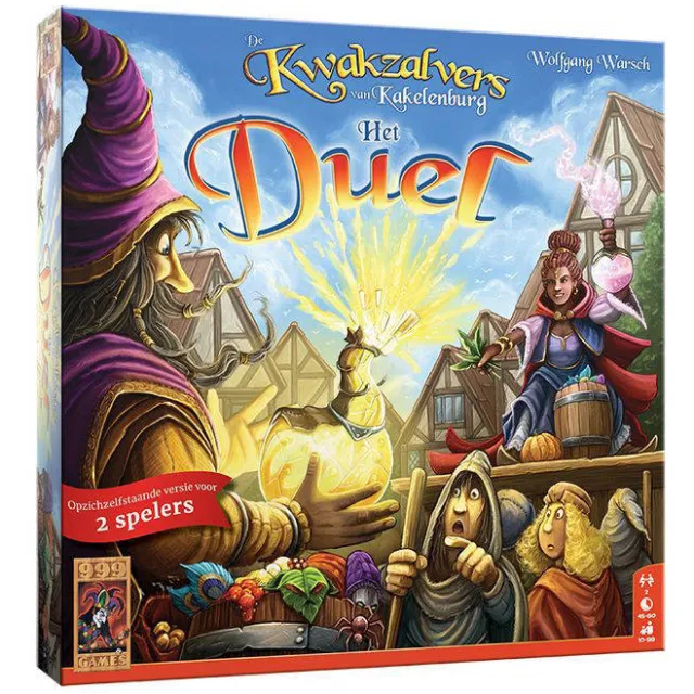 999 Games De Kwakzalvers van Kakelenburg Het Duel bordspel, foto 2
