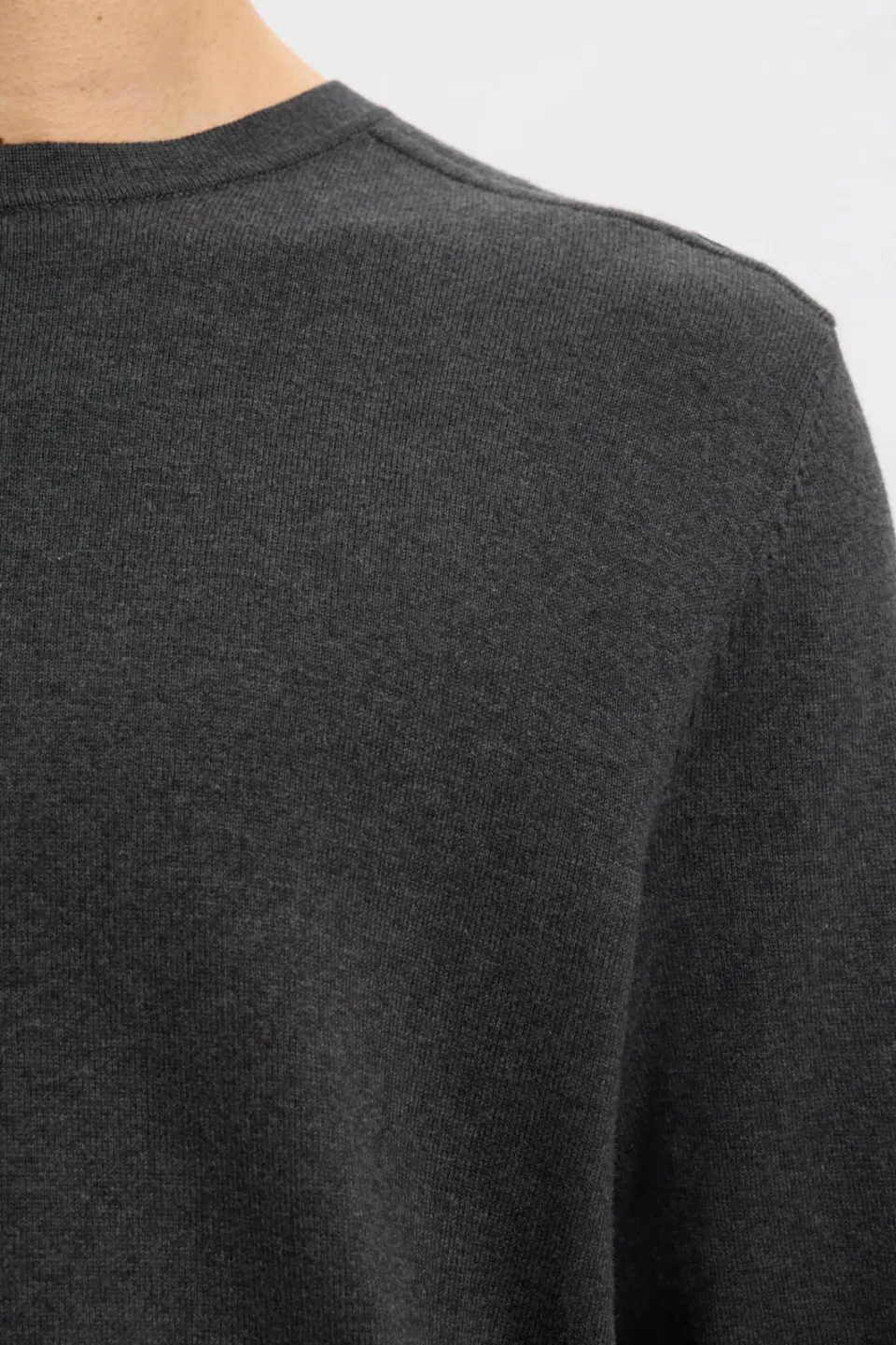 Selected pullover fijn gebreid antraciet, foto 5