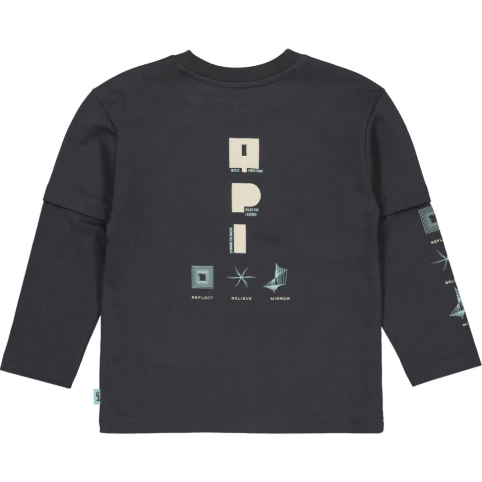 QPI sweater met backprint - antraciet, foto 2