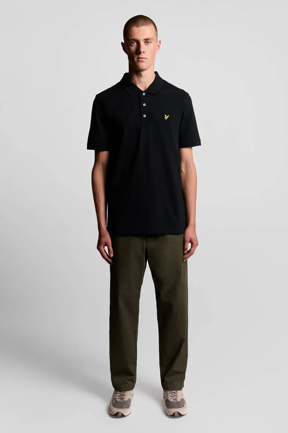 Lyle & Scott regular polo zwart, foto 3