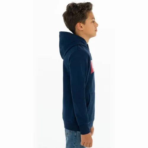 Levi's Kids hoodie Batwing Screenprint met logo donkerblauw, foto 4