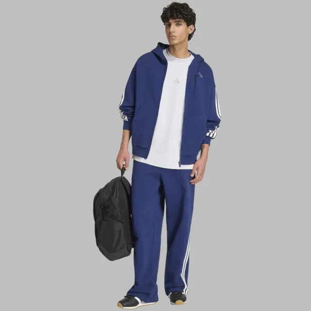 Adidas Kit 3-Stripes Wide joggingbroek blauw Blue