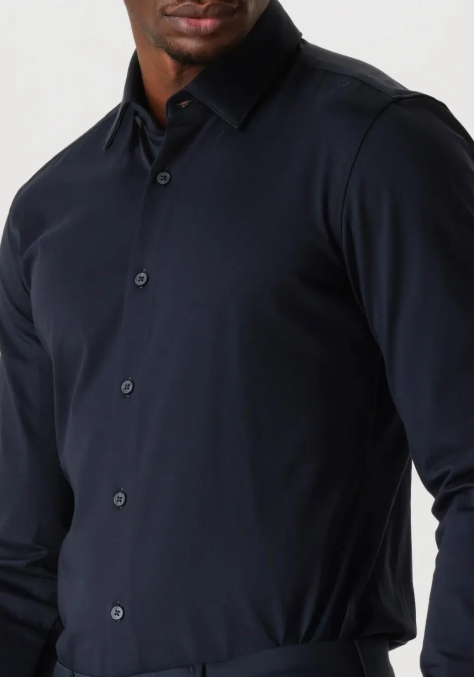 Boss Slim Fit overhemd donkerblauw, foto 4