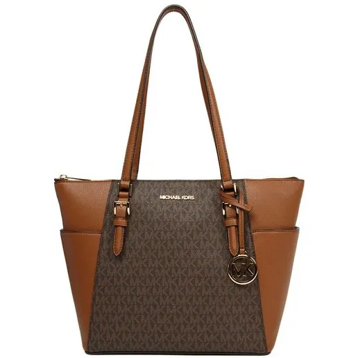 Michael Kors Charlotte schoudertas bruin, foto 2
