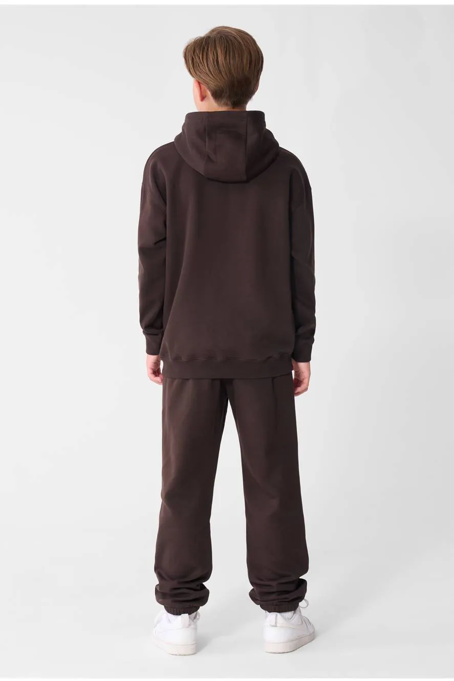 Shoeby hoodie met logo - donkerbruin, foto 7