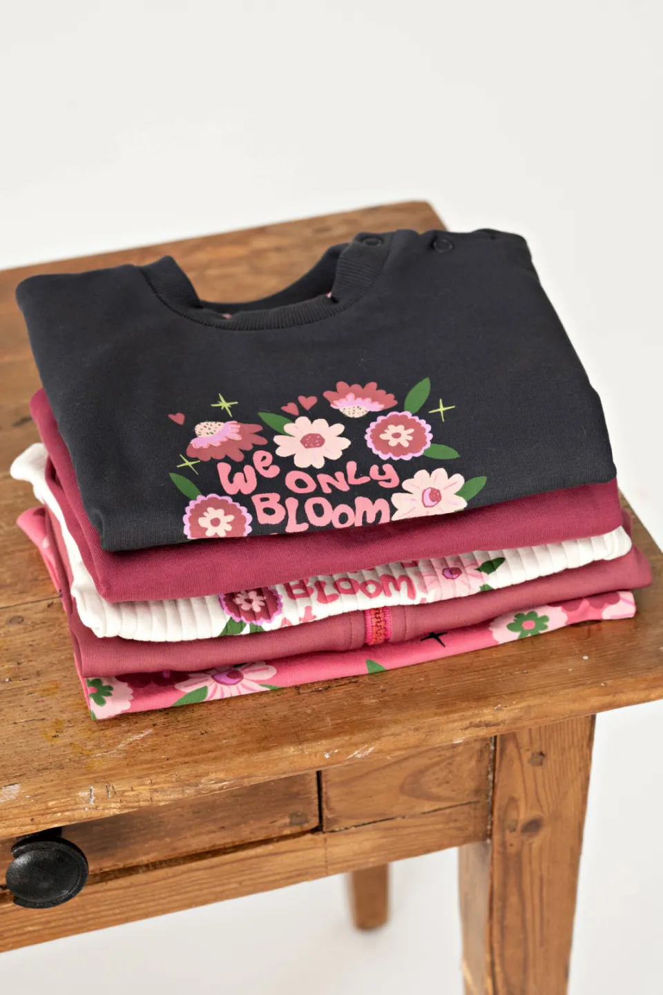 Feetje sweater Moon Flower donkerblauw/roze, foto 6