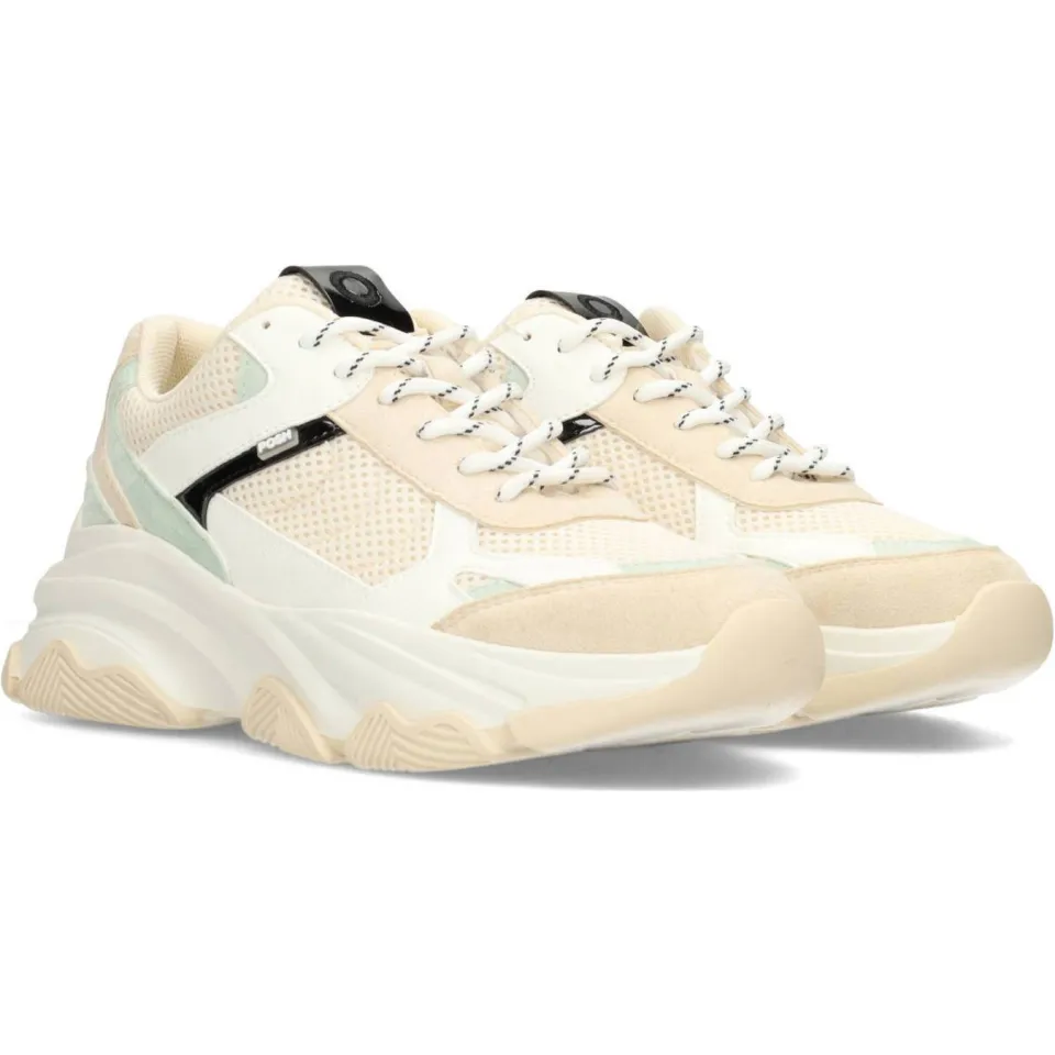 POSH by Poelman Gigi chunky sneakers beige/lichtgroen, foto 3