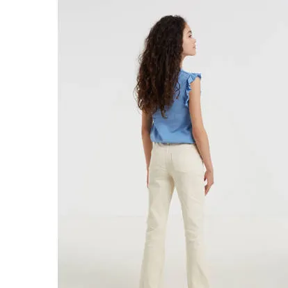 Anytime flared jeans ecru, foto 4