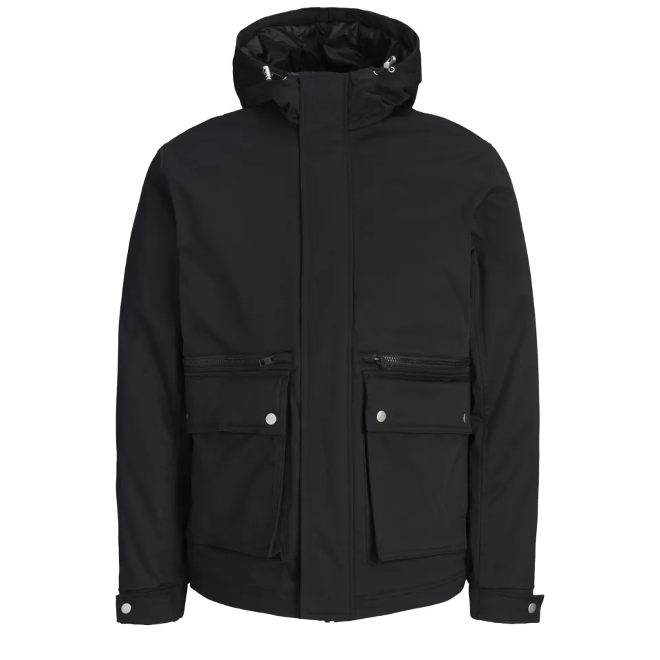 Jack & Jones Wolf parka-jas zwart, foto 3