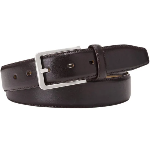 Profuomo leren riem donkerbruin