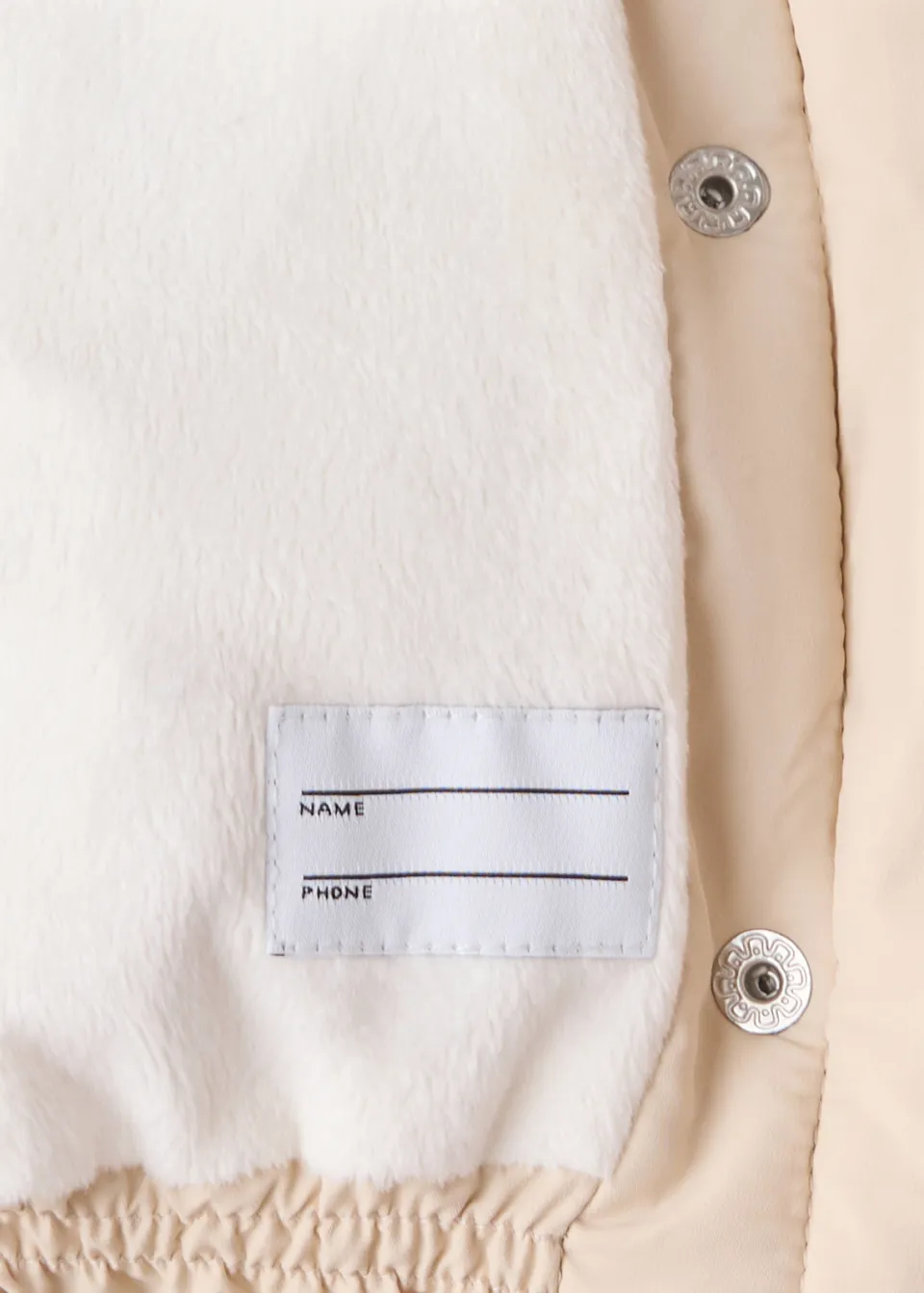 Mango Kids gewatteerde winterjas beige, foto 4