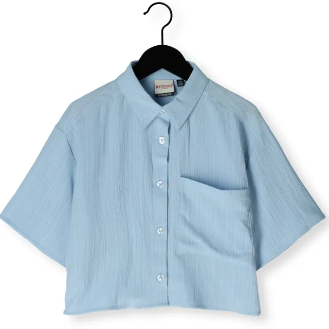 Retour Jeans blouse lichtblauw, foto 2