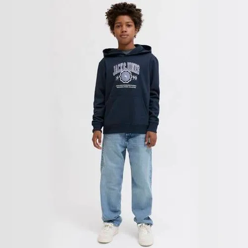 Jack & Jones JUNIOR hoodie donkerblauw, foto 3