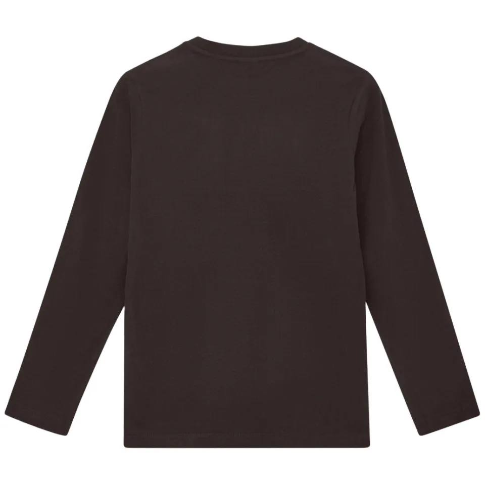 S.Oliver longsleeve met print donkerbruin, foto 3