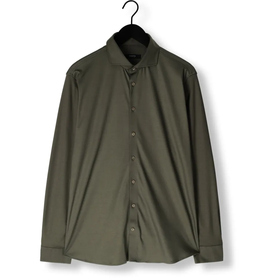 Desoto Luxury Slim Fit Jersey overhemd groen, foto 2