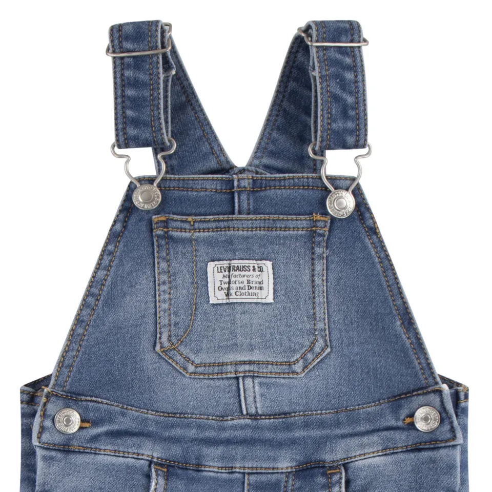 Levi's tuinbroek medium blue denim, foto 4