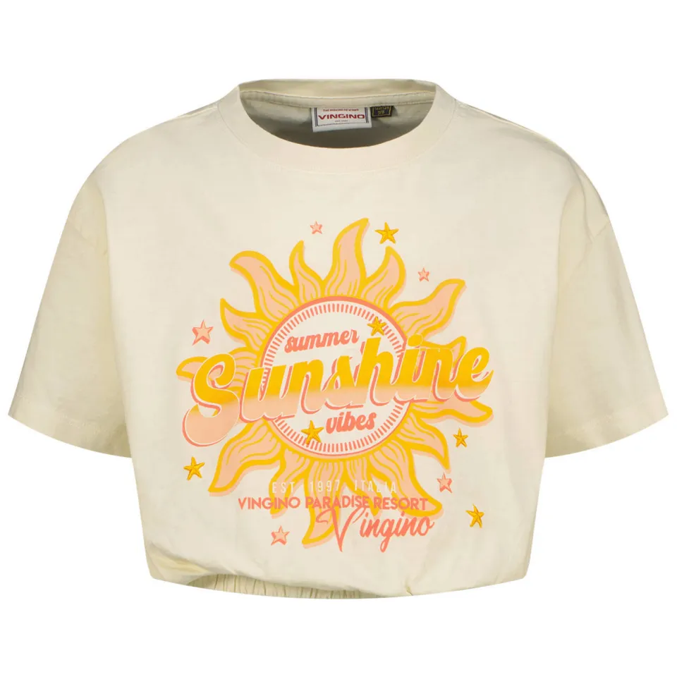 Vingino T-shirt offwhite met print, foto 2