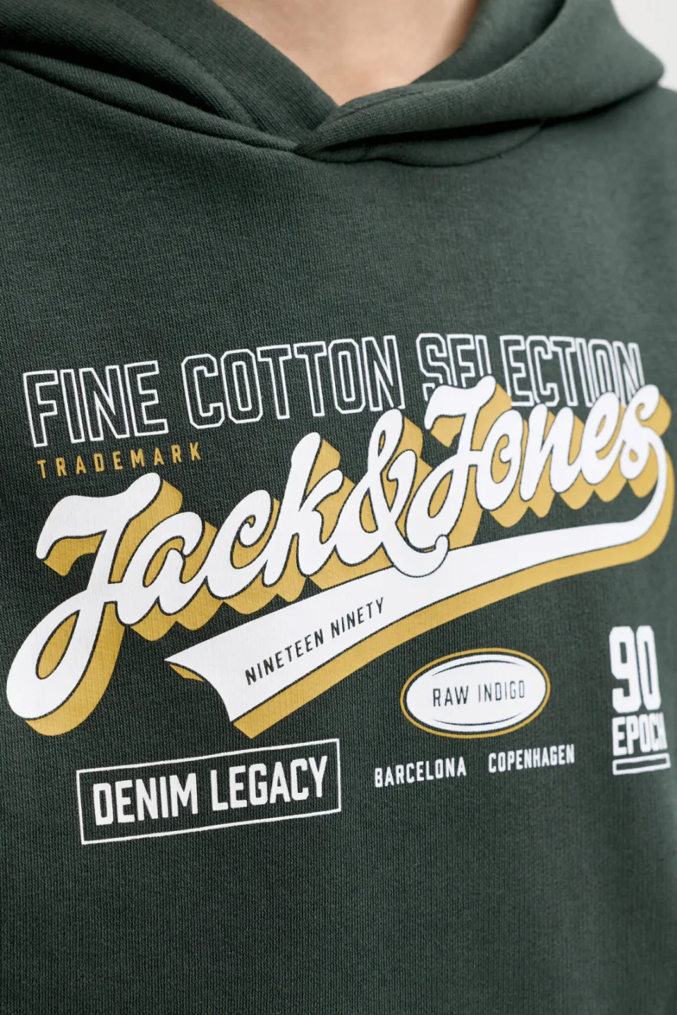 Jack & Jones JUNIOR hoodie met logo - donkergroen, foto 7