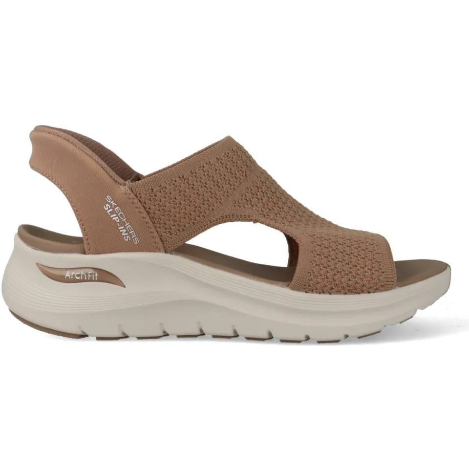 Skechers Arch Fit 2.0 sandalen bruin Middelbruin