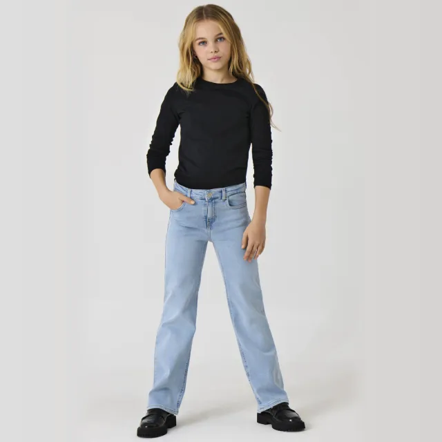 Only KIDS ONLY GIRL wide leg jeans light blue denim
