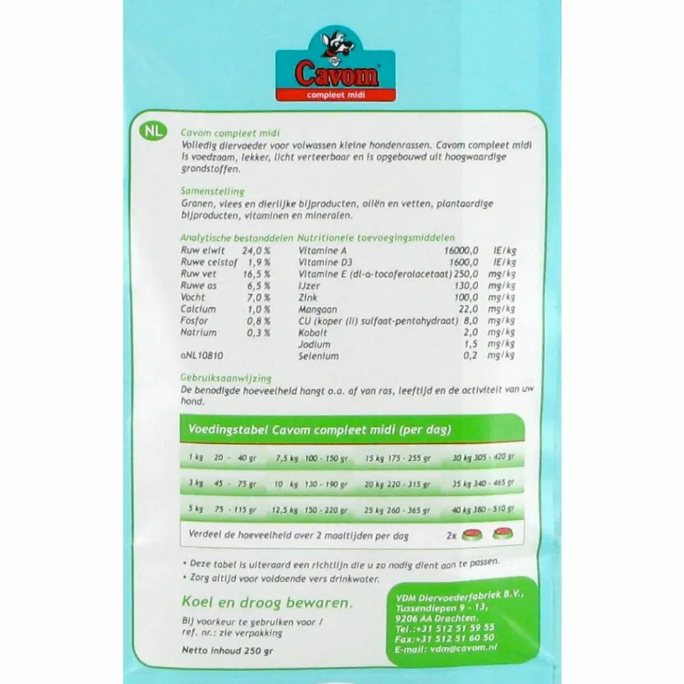 Cavom Compleet Midi hondenvoer 2 kg, foto 4
