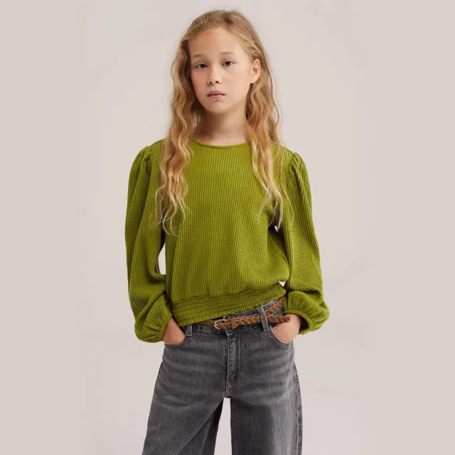 WE Fashion blousetop olijfgroen