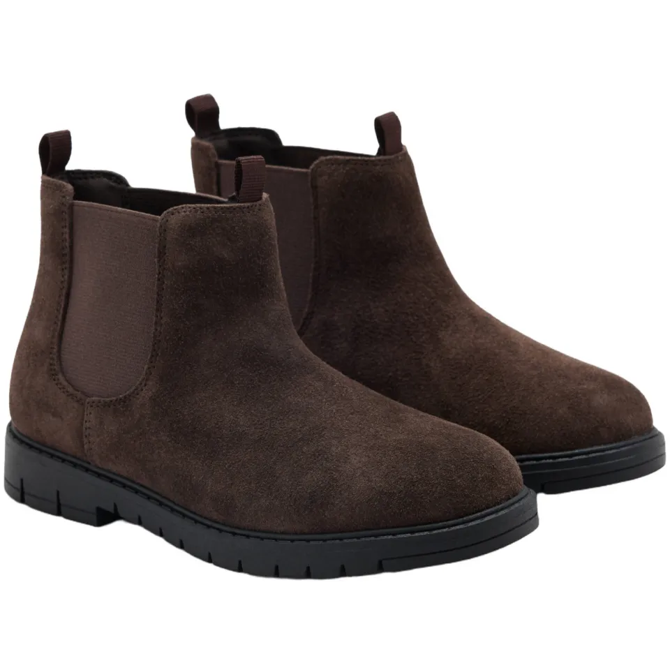 Mango Kids suède enkelboots - donkerbruin, foto 2