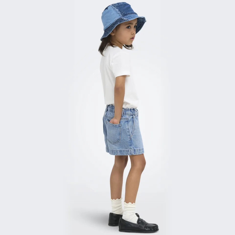 KIDS ONLY MINI wide leg short light blue denim, foto 4