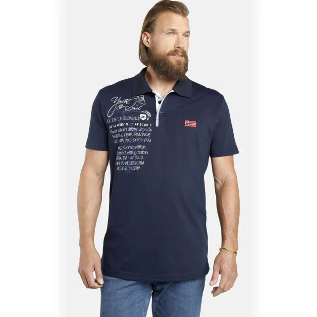 Jan Vanderstorm regular polo JANO Plus donkerblauw
