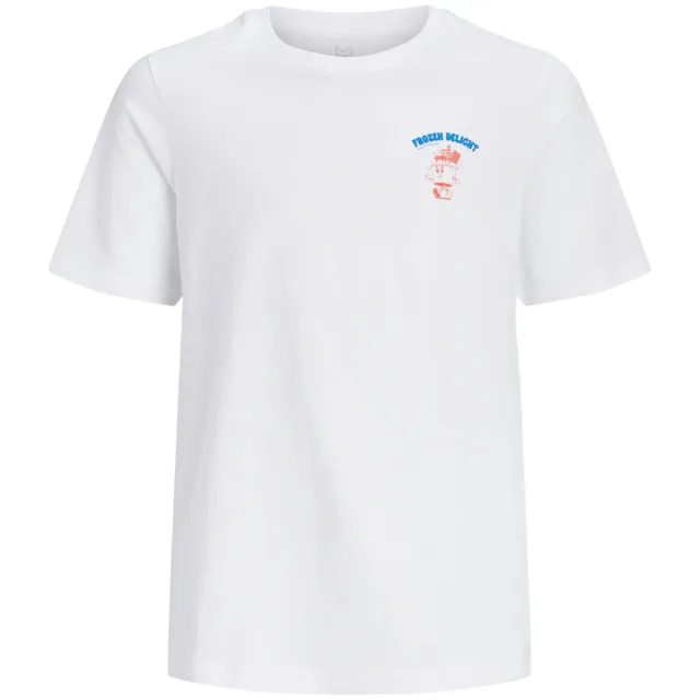 Jack & Jones t-shirt met backprint wit